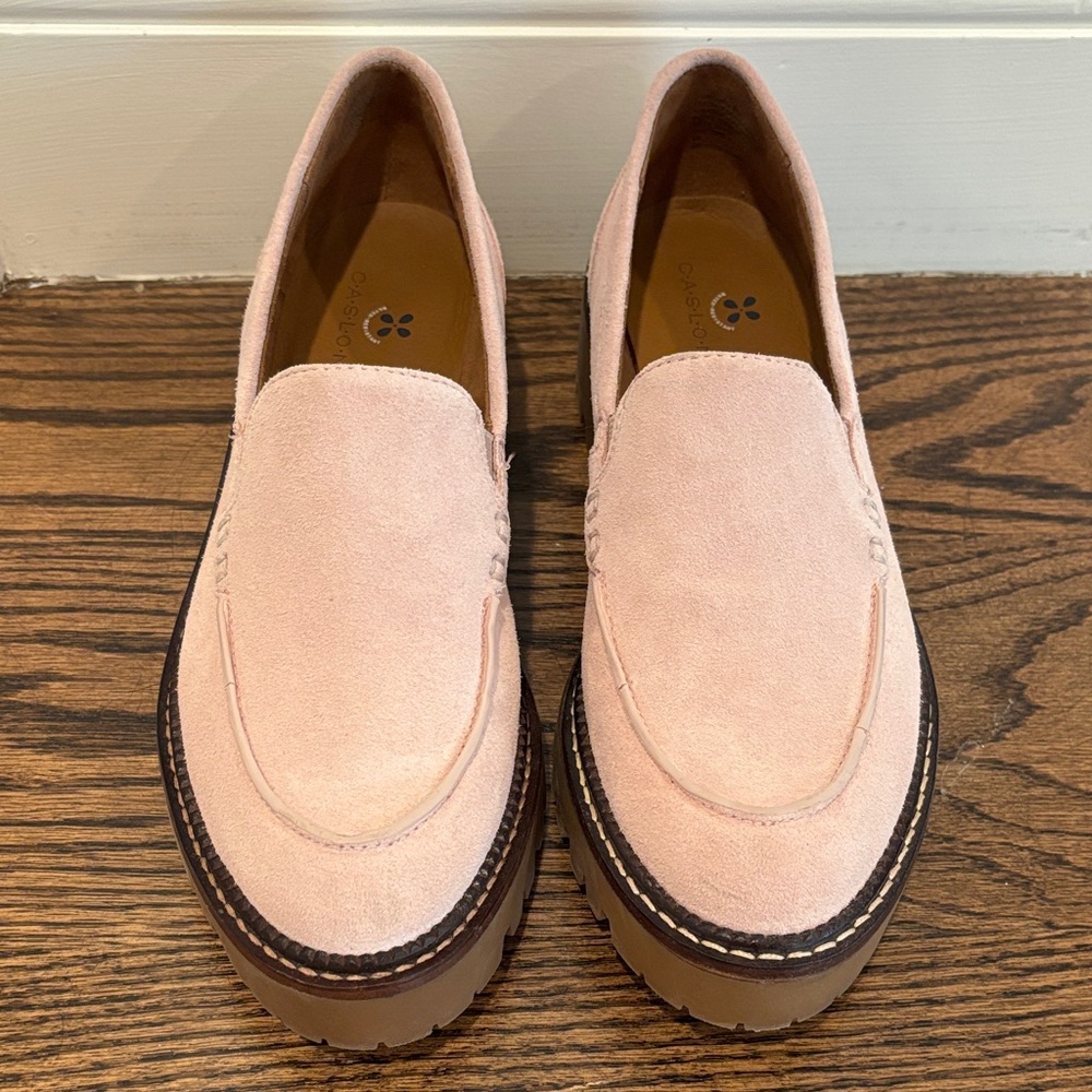 Caslon Millany Pink Suede Loafers